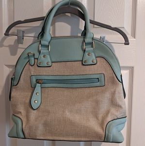 Blue and Khaki Satchel